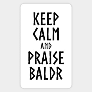 Medieval Norse Viking Mythology Keep Calm And Praise Baldr Sticker